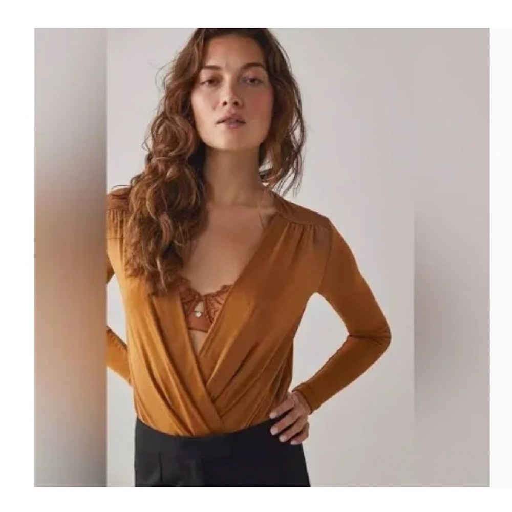 Intimately Free People Turnt‎ Bodysuit Size XS Golden Nugget